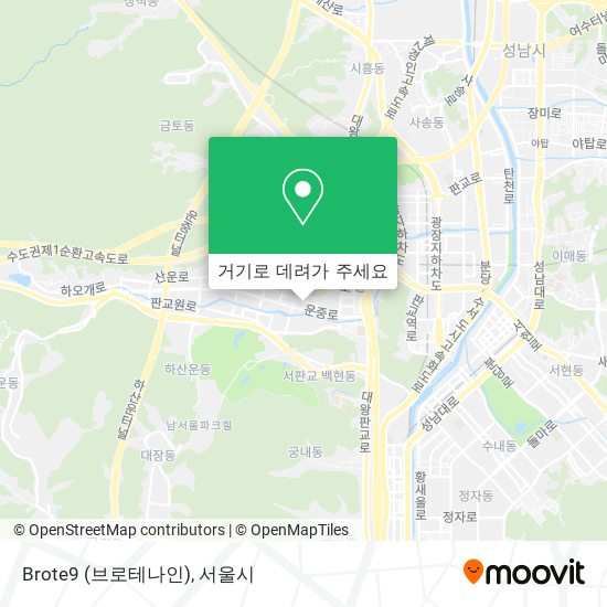Brote9 (브로테나인) 지도