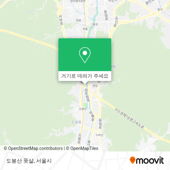 도봉산 풋살 지도