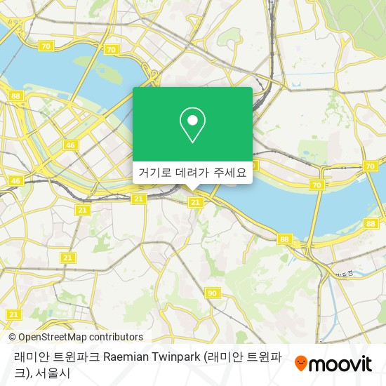 래미안 트윈파크 Raemian Twinpark 지도