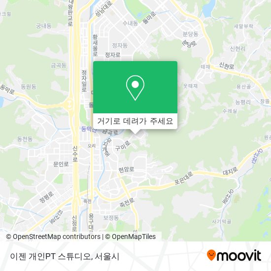 이젠 개인PT 스튜디오 지도