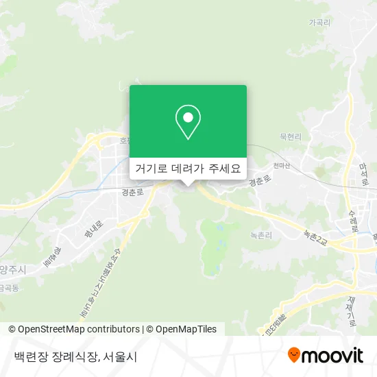 백련장 장례식장 지도