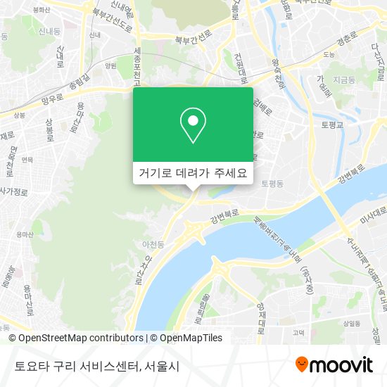 토요타 구리 서비스센터 지도