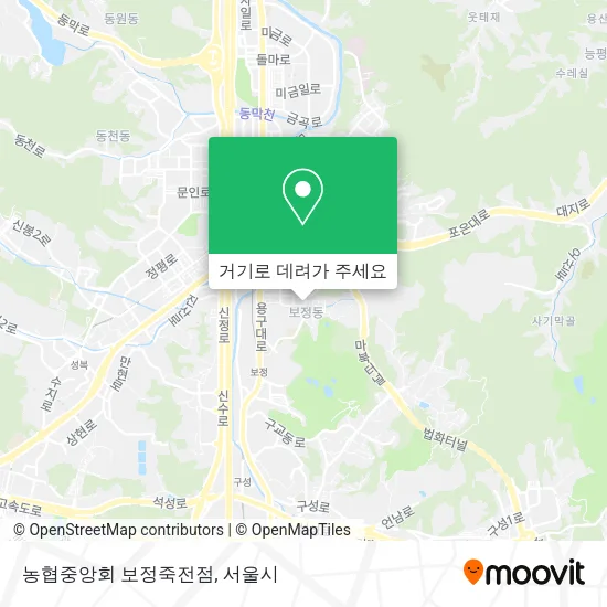 농협중앙회 보정죽전점 지도