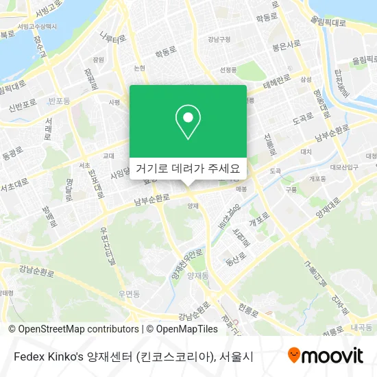 Fedex Kinko's 양재센터 (킨코스코리아) 지도