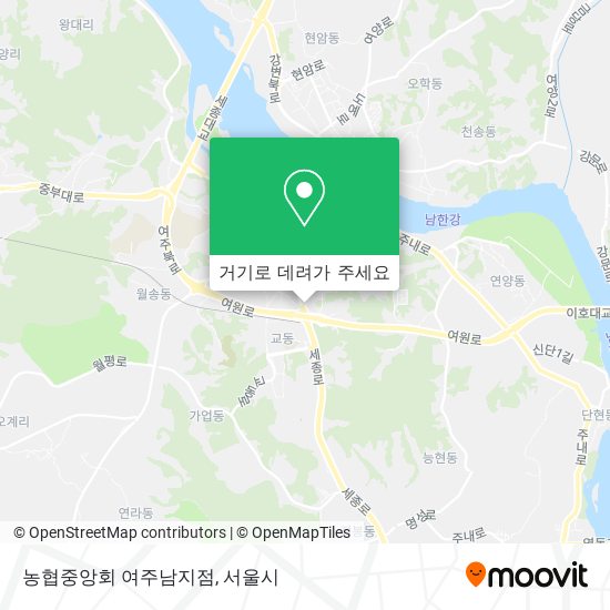 농협중앙회 여주남지점 지도