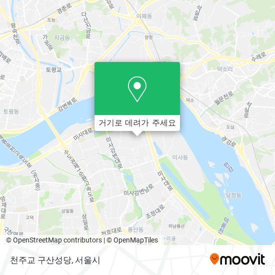 천주교 구산성당 지도