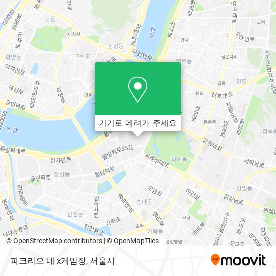 파크리오 내 x게임장 지도
