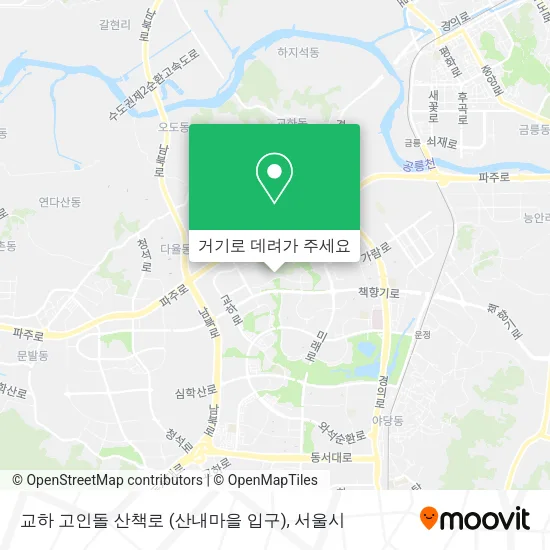 교하 고인돌 산책로 (산내마을 입구) 지도