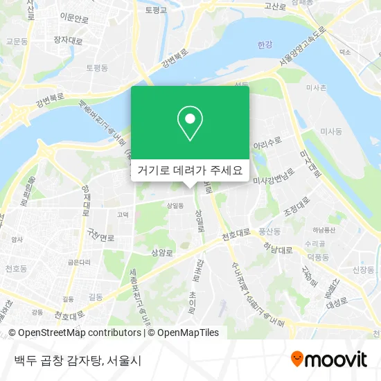 백두 곱창 감자탕 지도