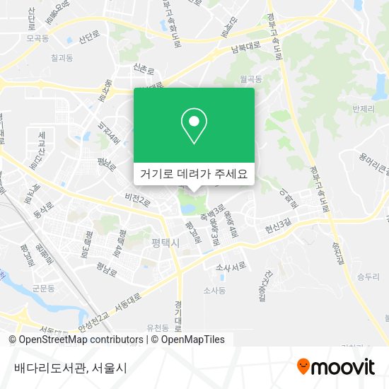 배다리도서관 지도