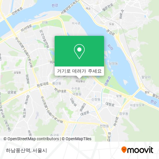 하남풍산역 지도