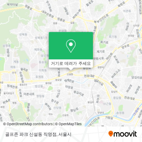 골프존 파크 신설동 직영점 지도