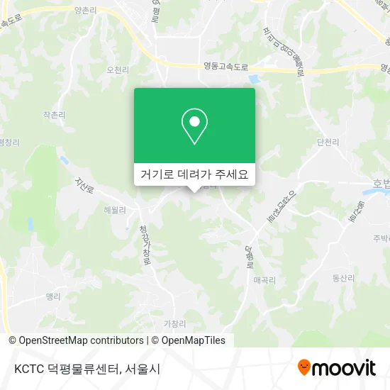 KCTC 덕평물류센터 지도