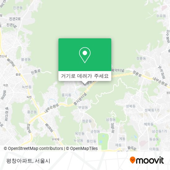 평창아파트 지도