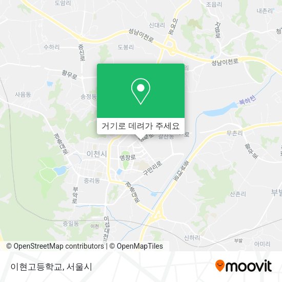 이현고등학교 지도
