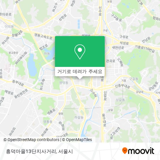 흥덕마을13단지사거리 지도