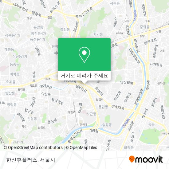 한신휴플러스 지도