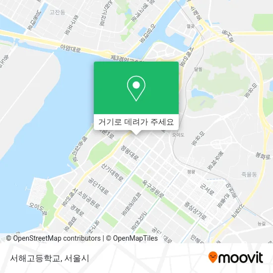 서해고등학교 지도