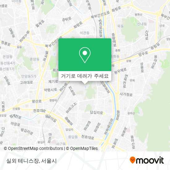 실외 테니스장 지도