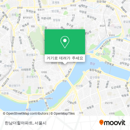 한남더힐아파트 지도