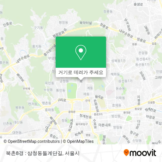북촌8경 : 삼청동돌계단길 지도