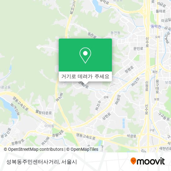 성복동주민센터사거리 지도