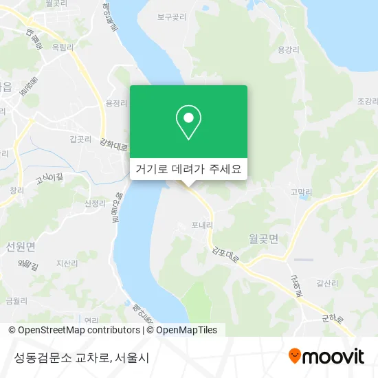 성동검문소 교차로 지도
