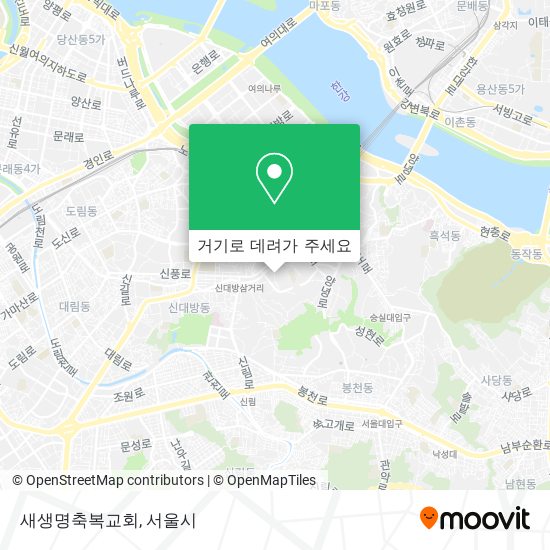 새생명축복교회 지도