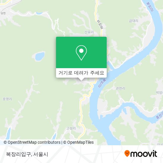 복장리입구 지도