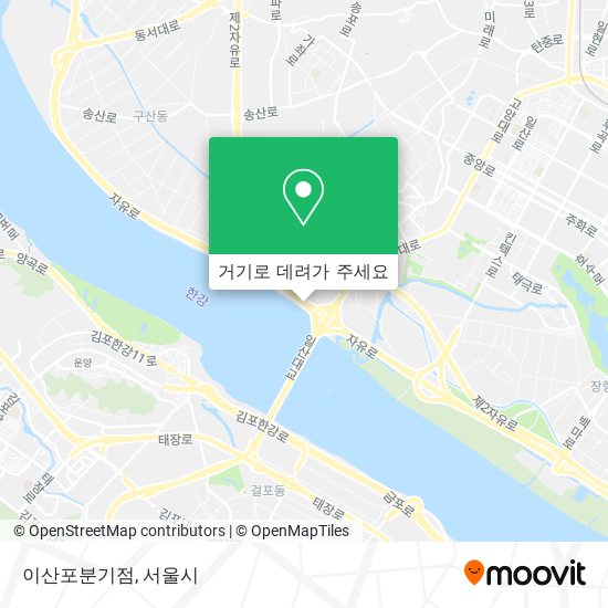 이산포분기점 지도