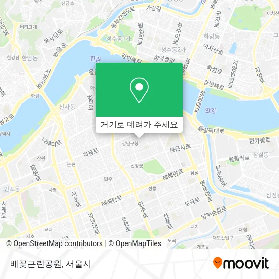 배꽃근린공원 지도