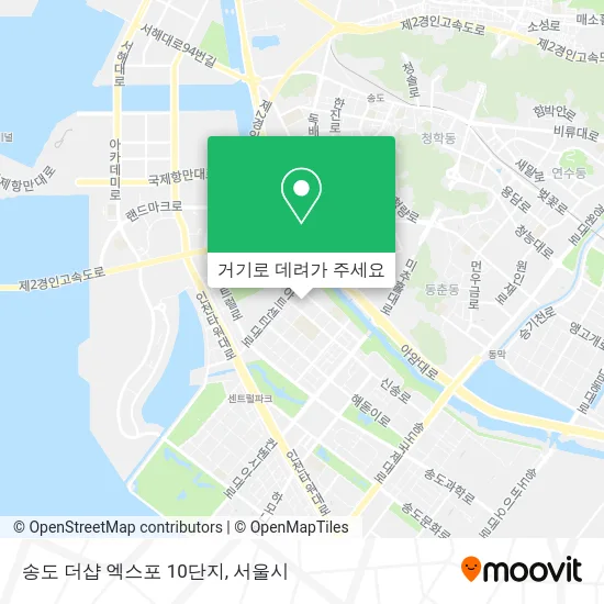 송도 더샵 엑스포 10단지 지도