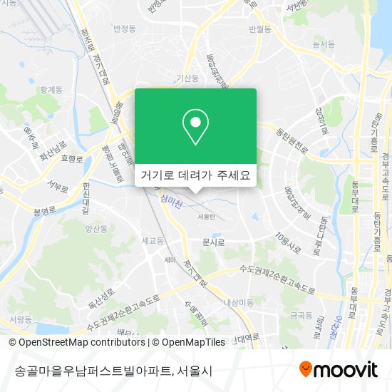 송골마을우남퍼스트빌아파트 지도