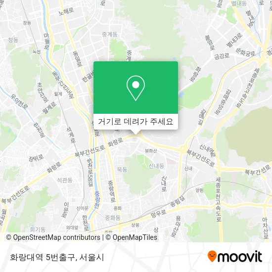 화랑대역 5번출구 지도