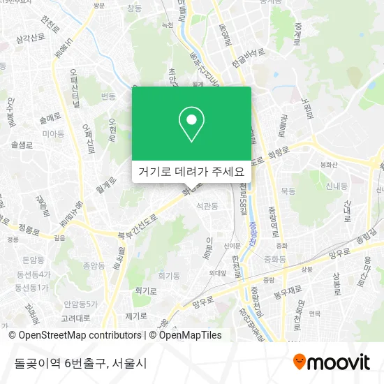 돌곶이역 6번출구 지도