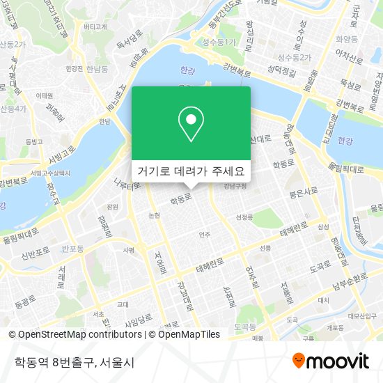 학동역 8번출구 지도