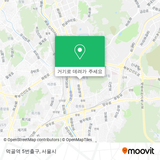 먹골역 5번출구 지도