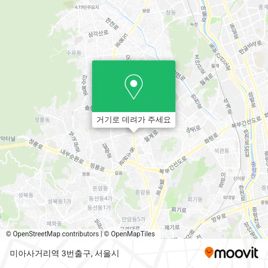 미아사거리역 3번출구 지도