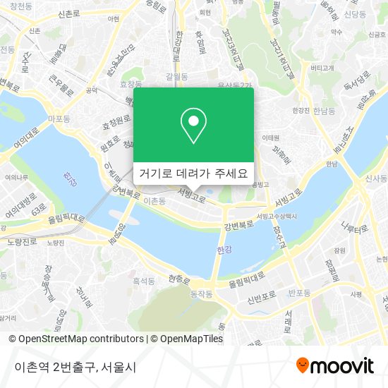 이촌역 2번출구 지도