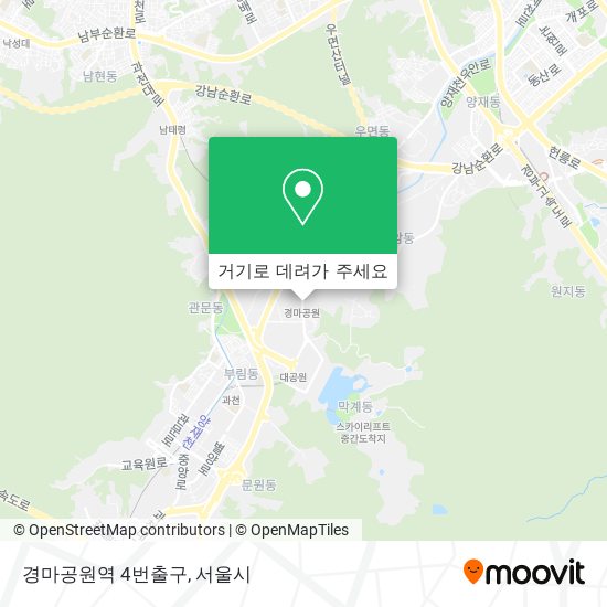 경마공원역 4번출구 지도