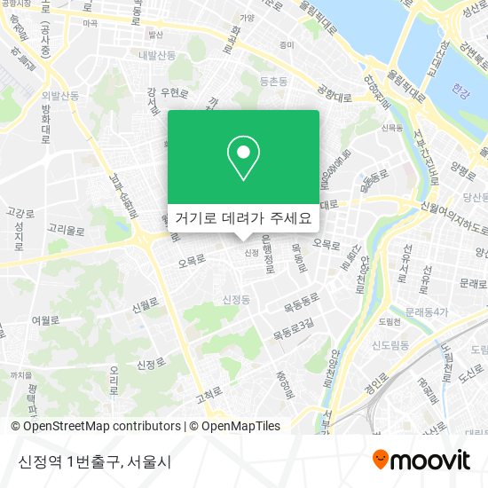 신정역 1번출구 지도