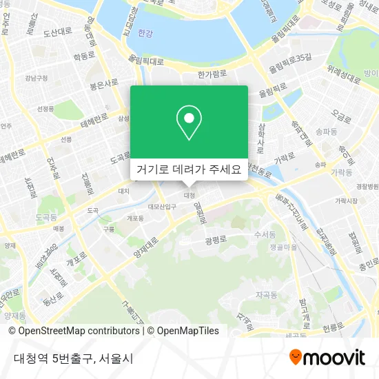 대청역 5번출구 지도