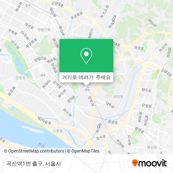 곡산역1번 출구 지도