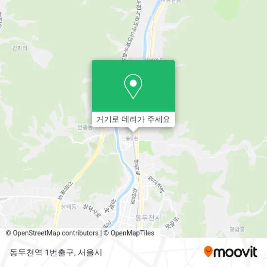 동두천역 1번출구 지도