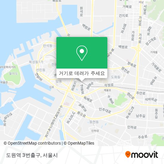 도원역 3번출구 지도