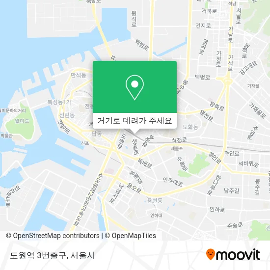 도원역 3번출구 지도