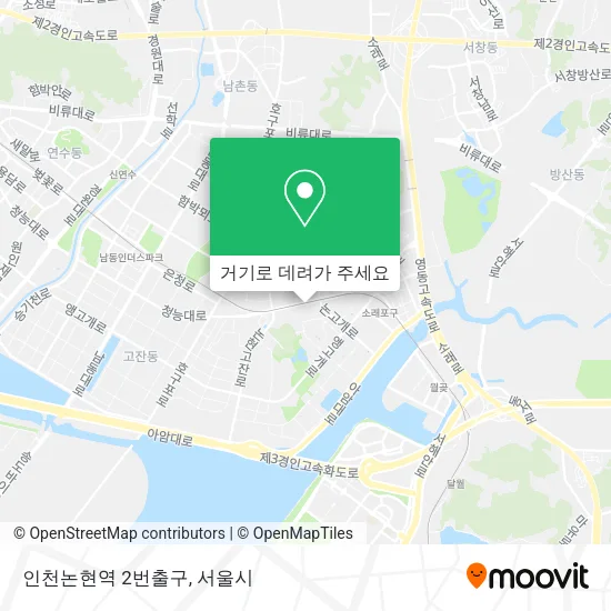 인천논현역 2번출구 지도