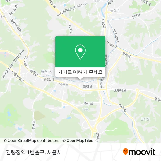 김량장역 1번출구 지도