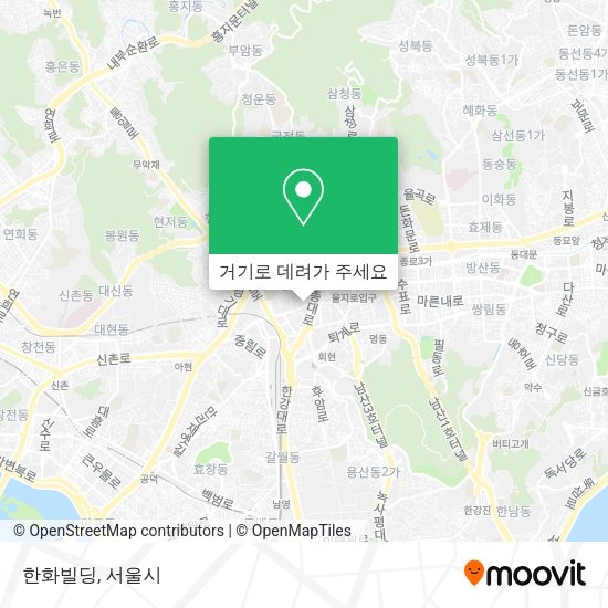 한화빌딩 지도