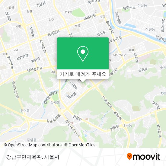 강남구민체육관 지도